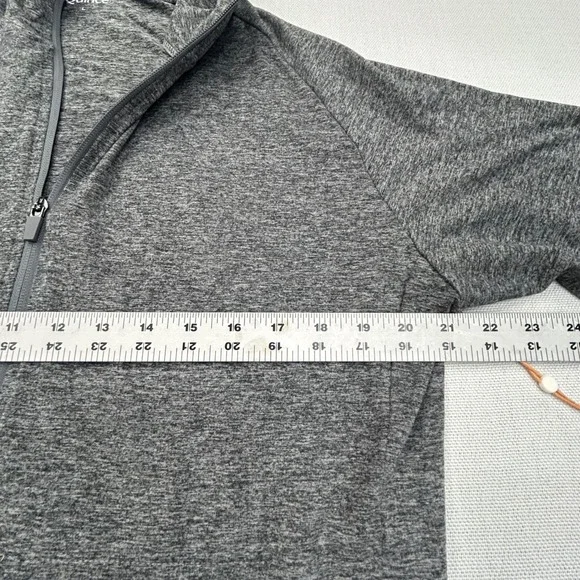Quince Flowknit Hoodie Womens Large Full Zip Performance Gym Heather Grey NWT - Picture 7 of 12